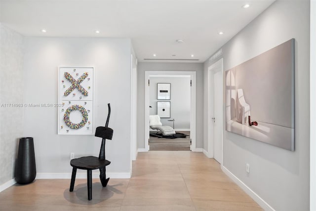100 S Pointe Dr Unit 3203, Miami Beach, FL 33139 - corridor with recessed lighting and baseboards