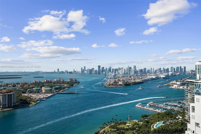 100 S Pointe Dr Unit 3203, Miami Beach, FL 33139 - water view featuring city skyline