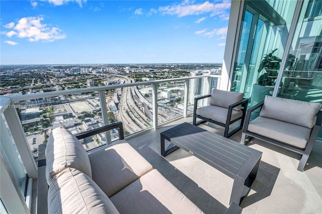 balcony with outdoor lounge area