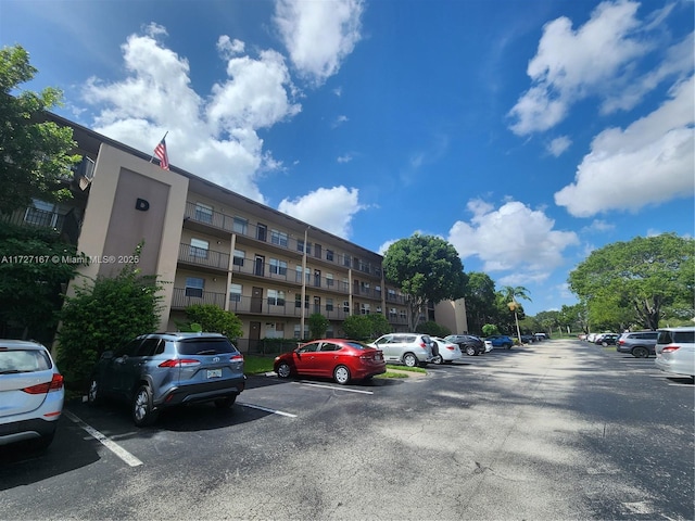 view of uncovered parking lot