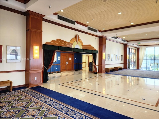 lobby with visible vents