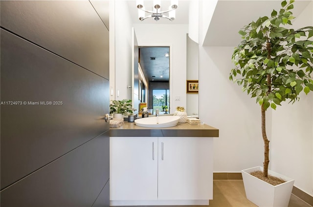 bathroom with vanity