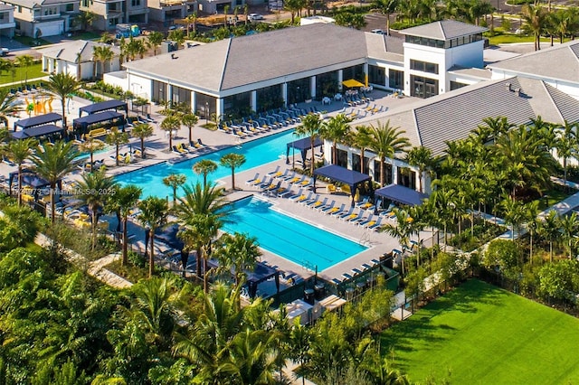 view of pool with a patio