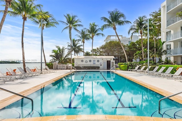 community pool featuring a patio