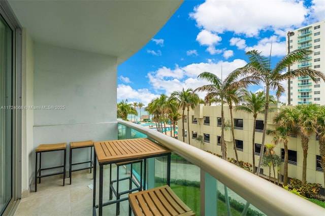 view of balcony