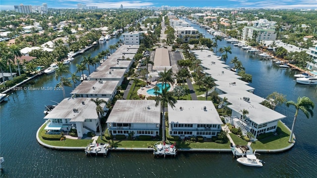 180 Isle Of Venice Dr Unit 105, Fort Lauderdale, FL 33301 - drone / aerial view featuring a water view and a city view