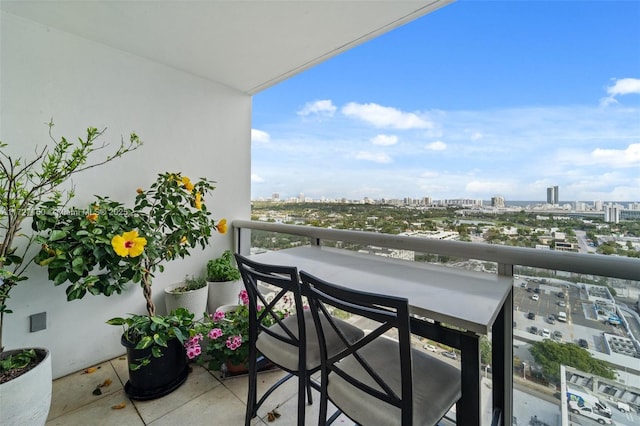 view of balcony