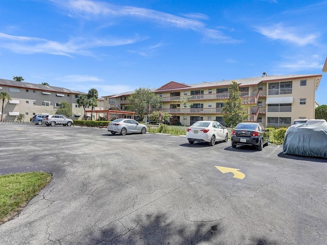 view of parking / parking lot