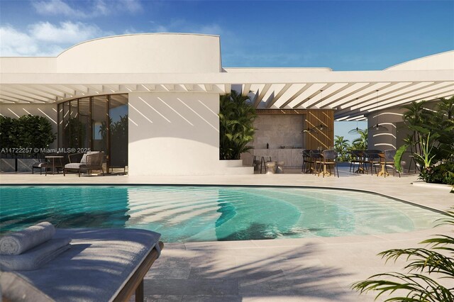 1135 103rd St Unit 502, Bay Harbor Islands, FL 33154 - swimming pool featuring a patio area