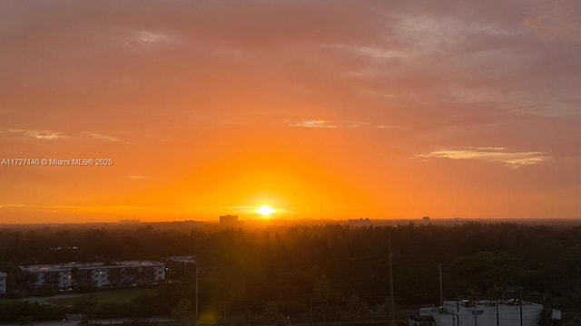 view of nature at dusk