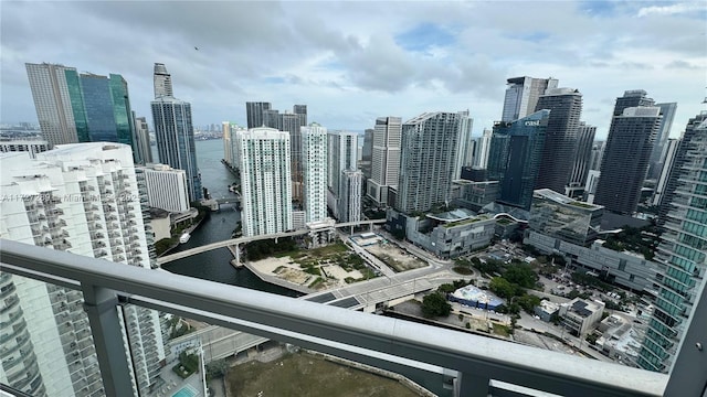 view of city featuring a water view