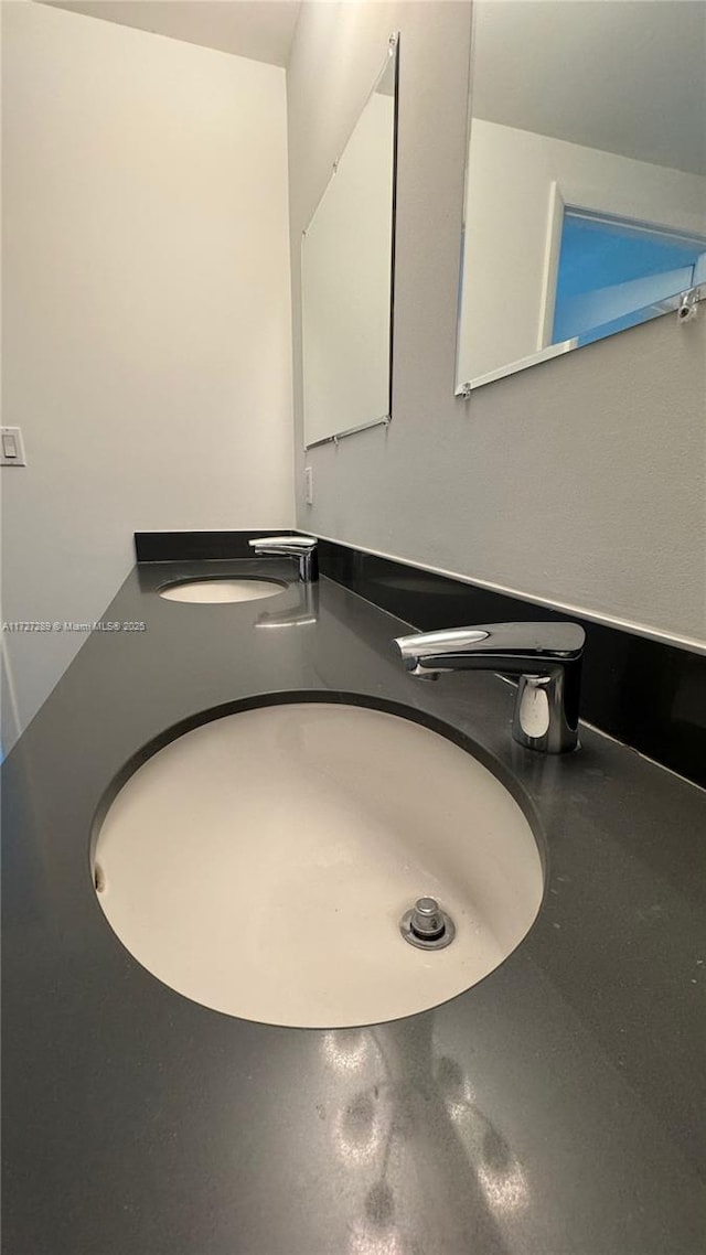 interior details featuring sink