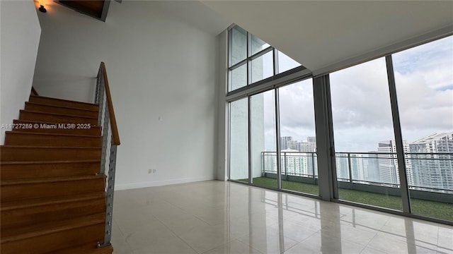 interior space featuring plenty of natural light and expansive windows