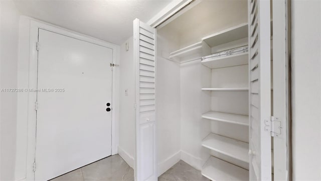 view of closet