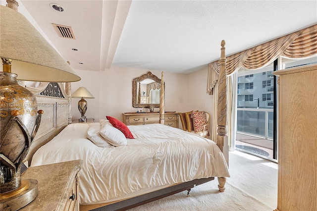 bedroom featuring carpet