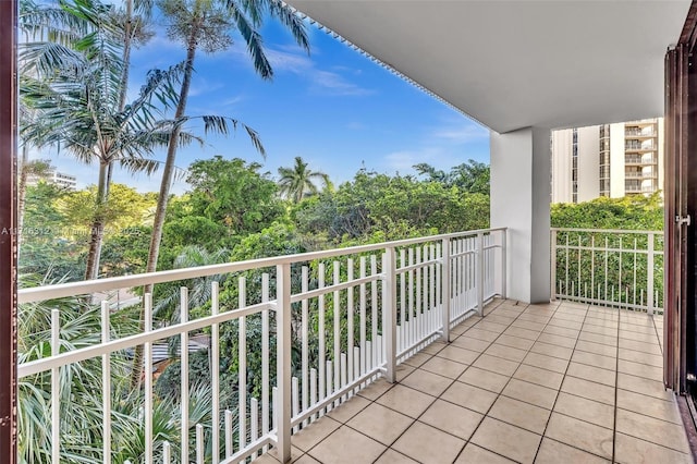 view of balcony