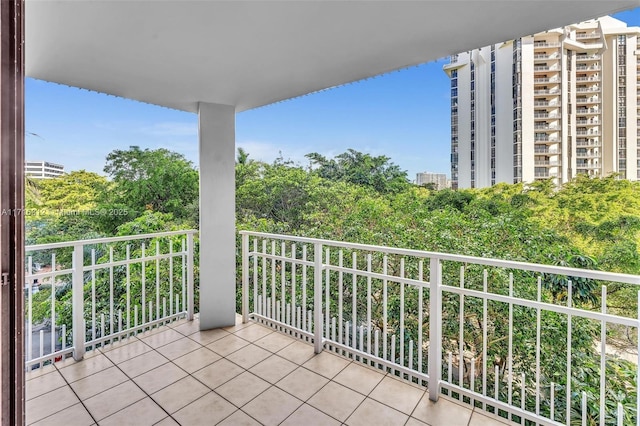 view of balcony