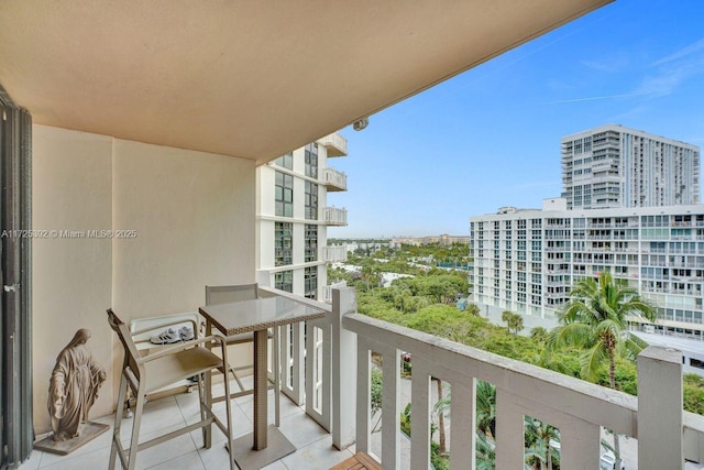 view of balcony