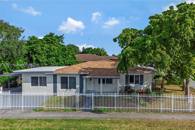 view of ranch-style home