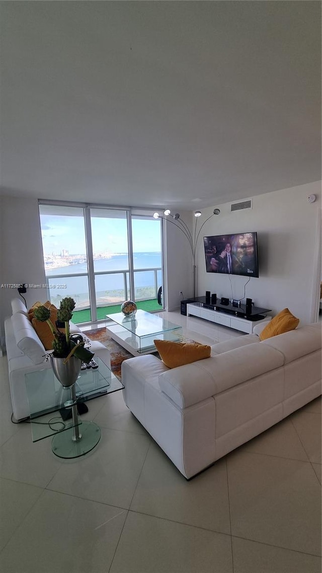 50 Biscayne Blvd Unit 1902, Miami, FL 33132 - living room with tile patterned flooring