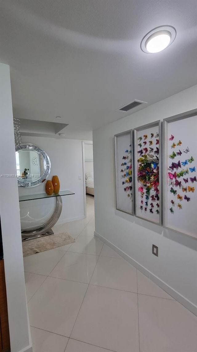 interior space featuring tile patterned floors