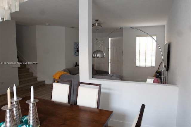 dining room featuring hardwood / wood-style floors