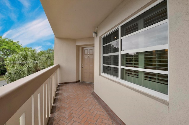 view of balcony