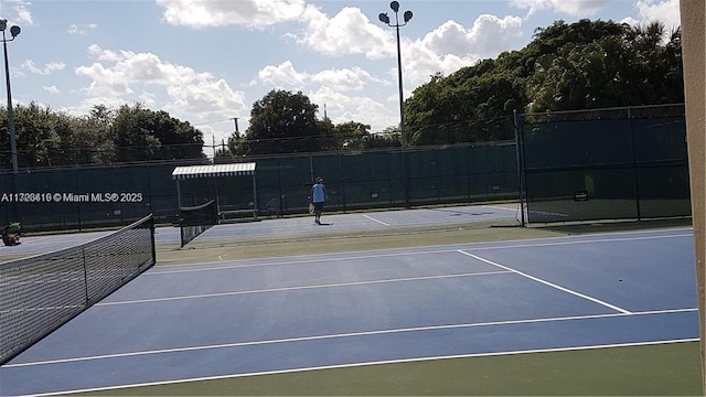 view of tennis court