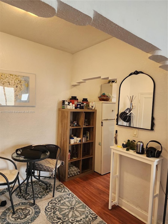 dining room featuring dark hardwood / wood-style floors