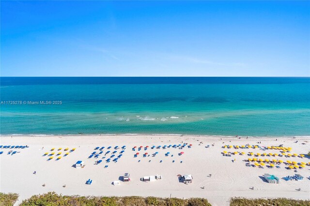 property view of water with a view of the beach