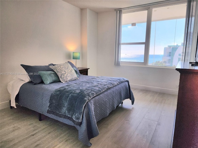 bedroom featuring hardwood / wood-style flooring