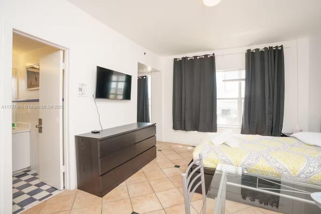 view of tiled bedroom