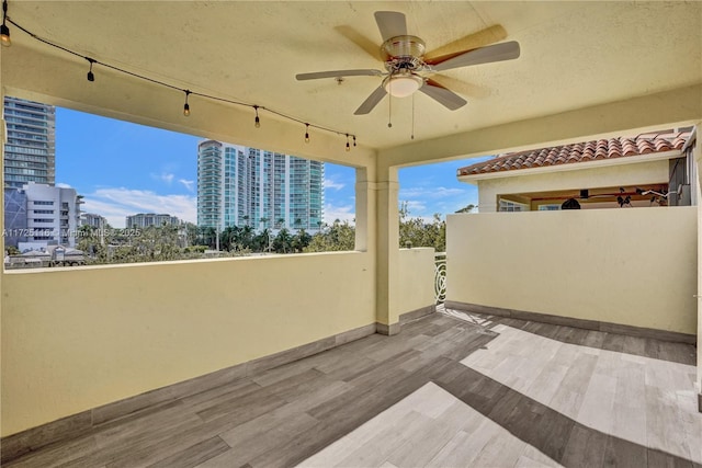 view of patio / terrace with ceiling fan