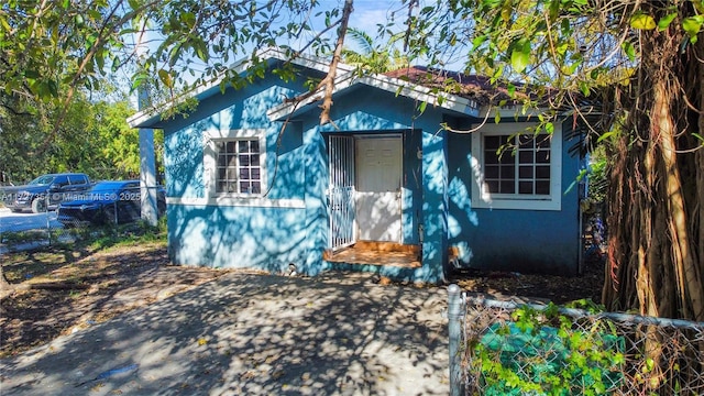 view of bungalow-style home