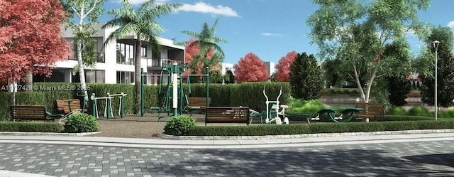 surrounding community with a playground