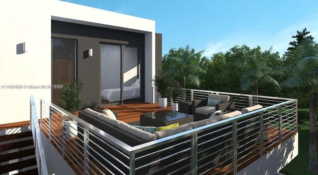 balcony with outdoor lounge area