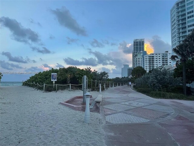 view of property's community with a water view