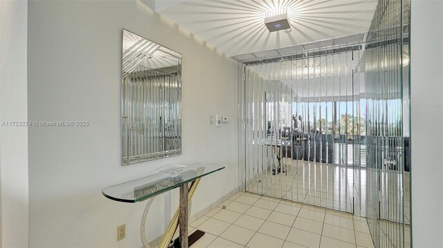 entryway featuring tile patterned floors