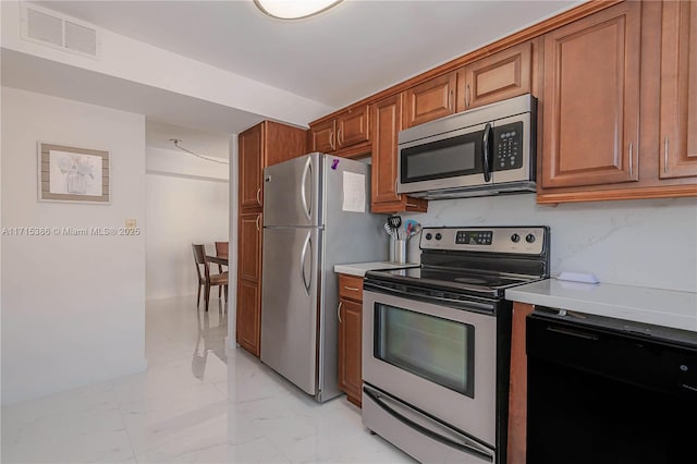 kitchen featuring appliances with stainless steel finishes