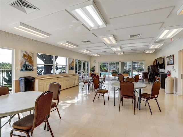 view of dining area