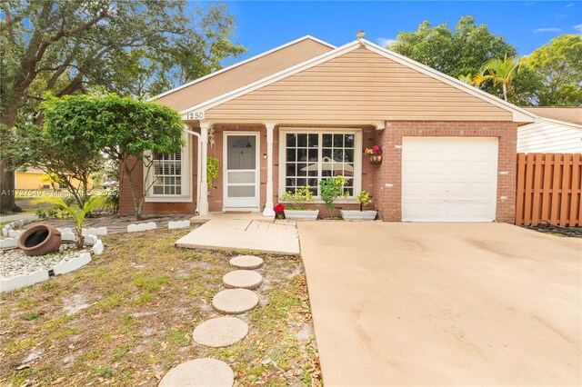 view of front of house featuring a garage