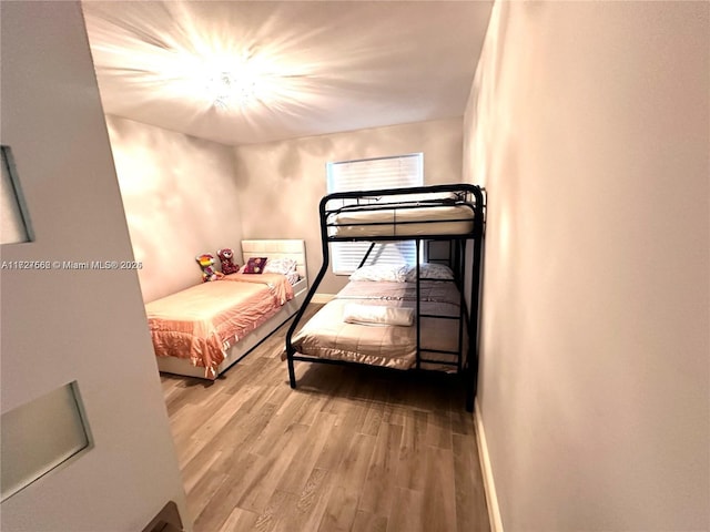 bedroom featuring hardwood / wood-style flooring