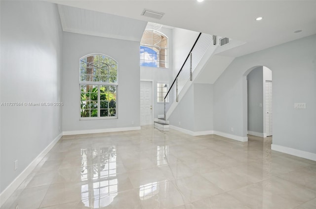 view of unfurnished living room