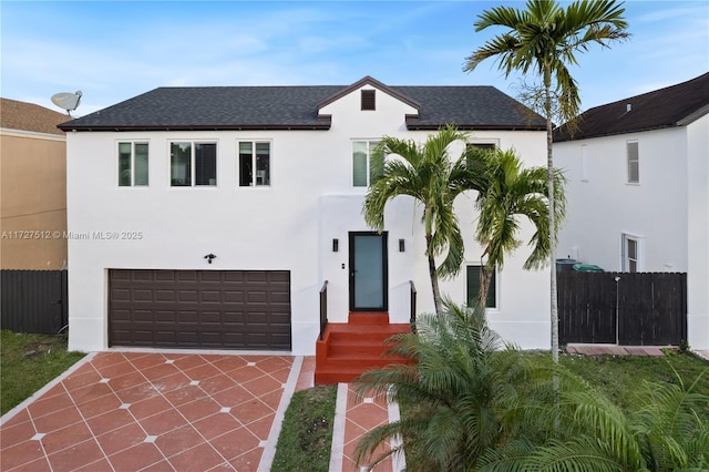 view of front of house featuring a garage