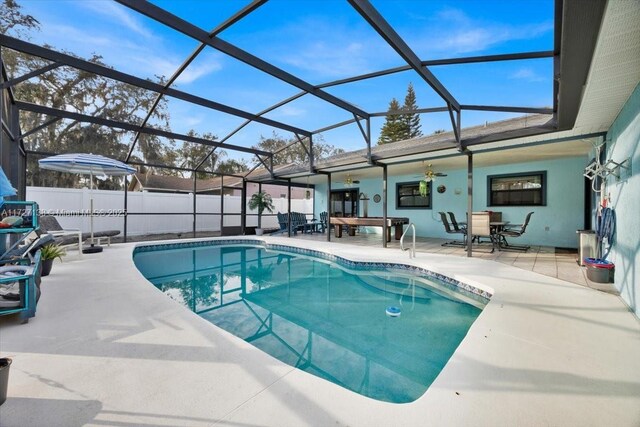 3270 Deer Lick, Kissimmee, FL 34746 - view of pool featuring a patio and a lanai
