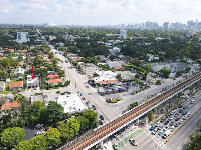 drone / aerial view featuring a view of city