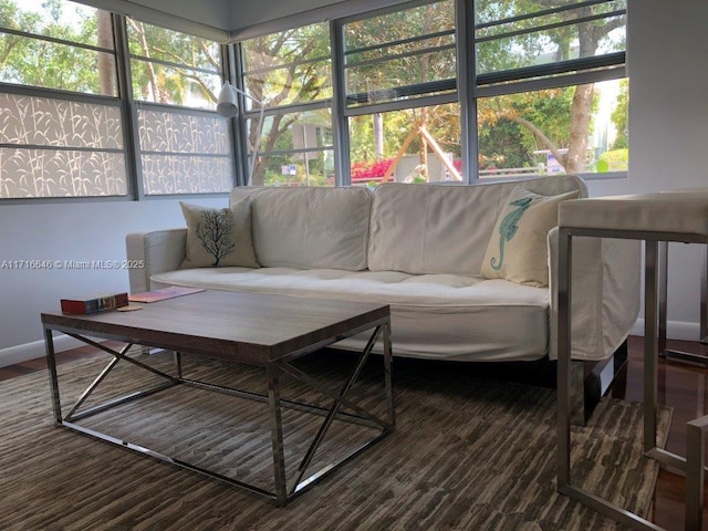 sunroom with a healthy amount of sunlight