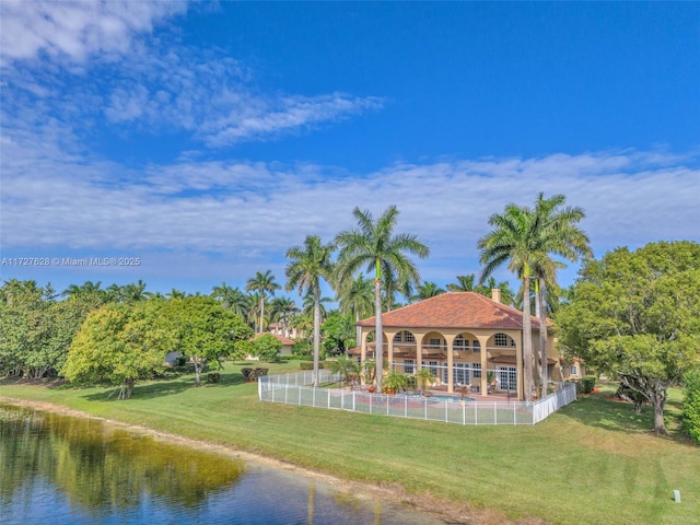 property view of water