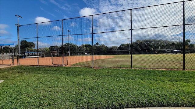 view of community featuring a yard