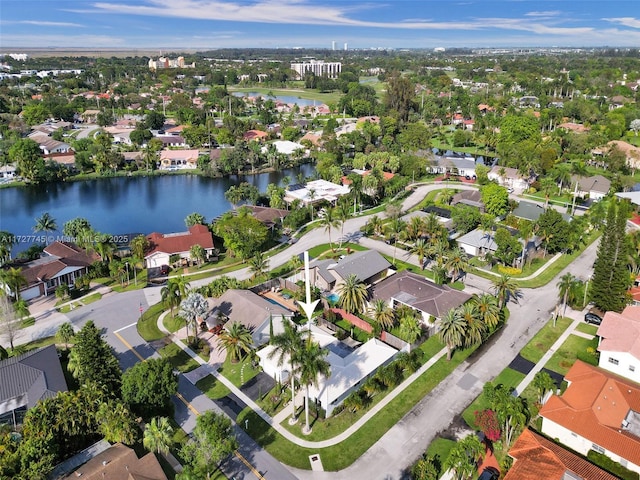580 Eastwood Ln, Weston, FL 33326 - bird's eye view featuring a residential view and a water view
